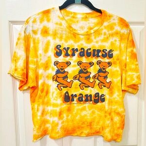 Vintage Retro Brand Made in USA Tie-Dye Teddy Bear T-Shirt Size Large